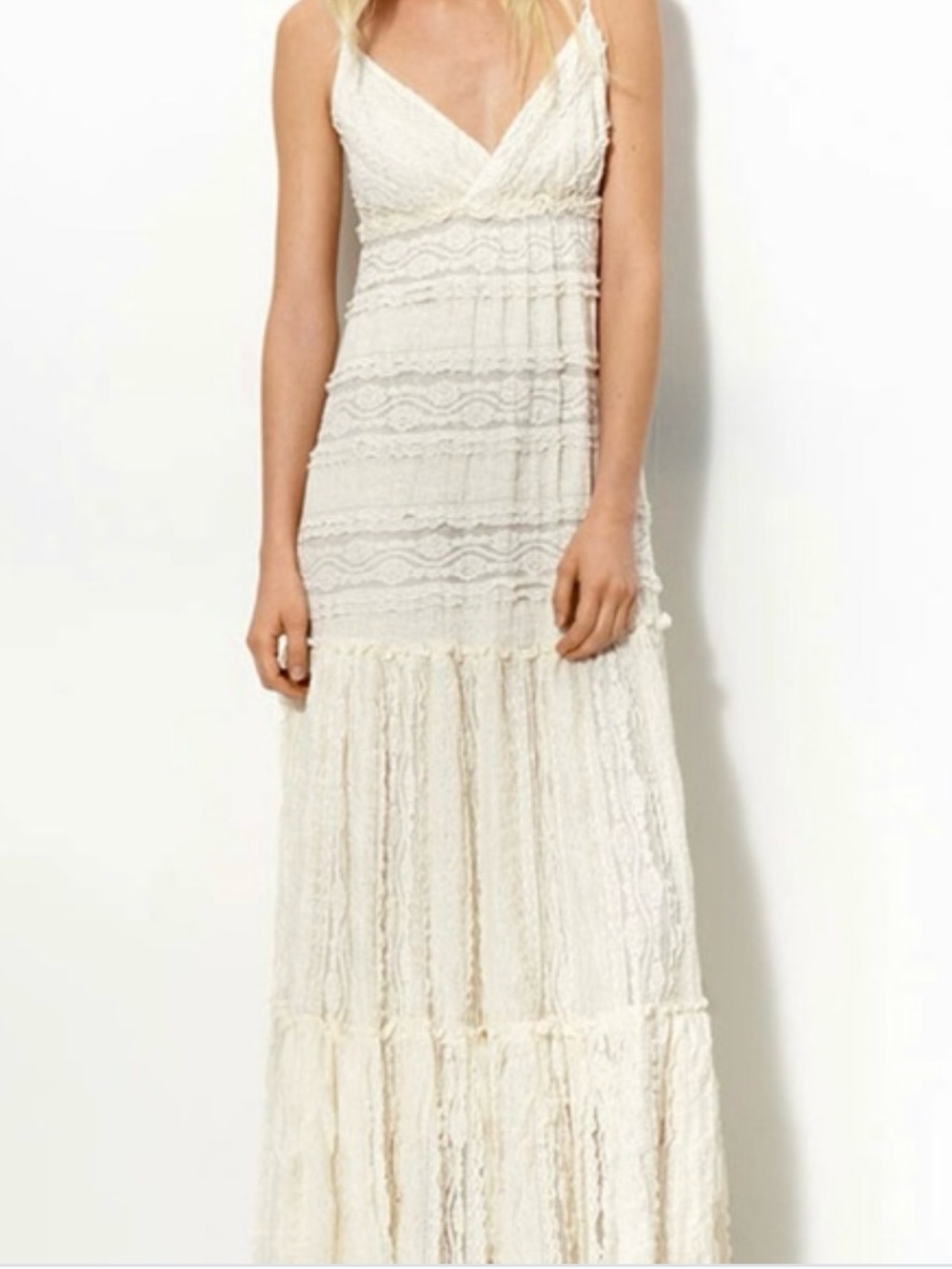Willow & Clay Cream Lace Maxi | Adjustable Straps | Boutique